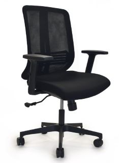 FAUTEUIL ERGONOMIQUE ELYSON RESILLE - 3 POSITIONS BLOCAGE NOIR ACCOUD REGL DT 3.57EEC